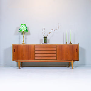 SIDEBOARD I TEAK, "TRIO", NILS JONSSON, BRA BOHAG, TROEDS